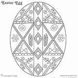 Printable Pysanky Coloring Pages sketch template