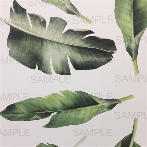 Tropical Leaf Wall Decal Stickers