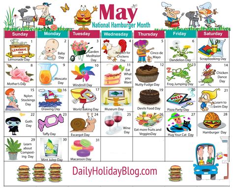 May Calendar Themes