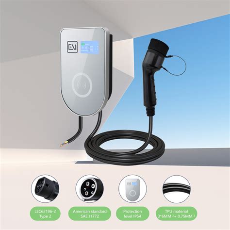 Wall Mounted Home Use AC EV Charger with Screen High Quality Type 1 ...