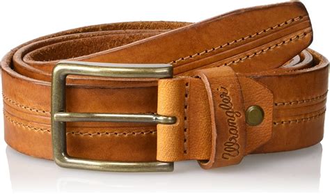 Wrangler Men's Double Stitch Belt : Amazon.co.uk: Clothing