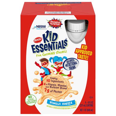 Boost Kid Essentials Nutritionally Complete Drink 8 oz Carton