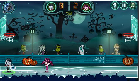 Halloween Basketball Legends game online to play free games