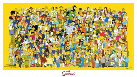 Simpsons Cast Poster | Los simpsons, Los simpson, Personajes de los simpsons