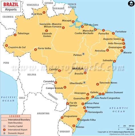 Brazil Airports, Airports in Brazil Map