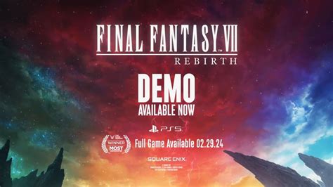 Vazou! Demo de Final Fantasy VII Rebirth sai nesta terça (6)