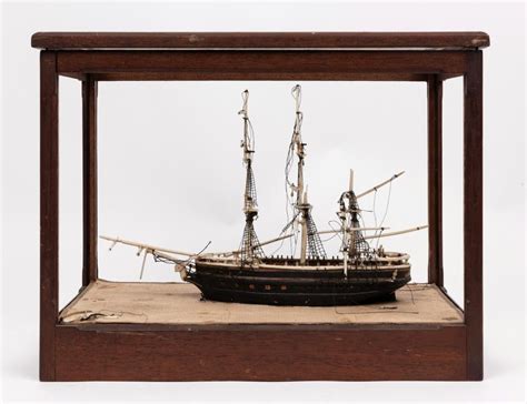 19th Century Sailing Ship Model in Display Case - Boats & Yachts - Toys ...