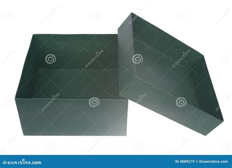 Green box stock image. Image of container, empty, white - 4889279