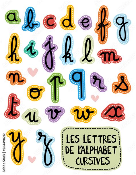 French Cursive Alphabet