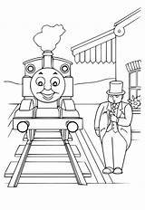 Thomas The Train Happy Birthday Coloring Pages sketch template