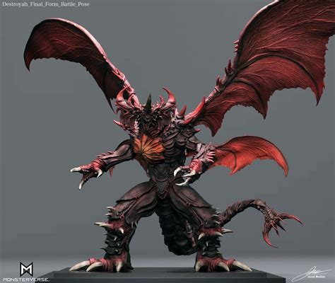 ArtStation - MonsterVerse Destroyah Redesign (Final Form) Concept Art in 2024 | Kaiju design ...