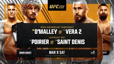 UFC 299: O'Malley vs. Vera 2 Fight Card, Date, Timings in IST, Telecast & Live Streaming Info ...