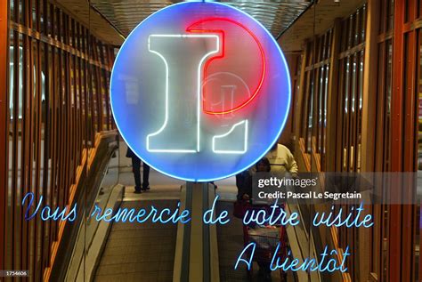 The corporate logo of Leclerc is shown inside a supermarket January ...