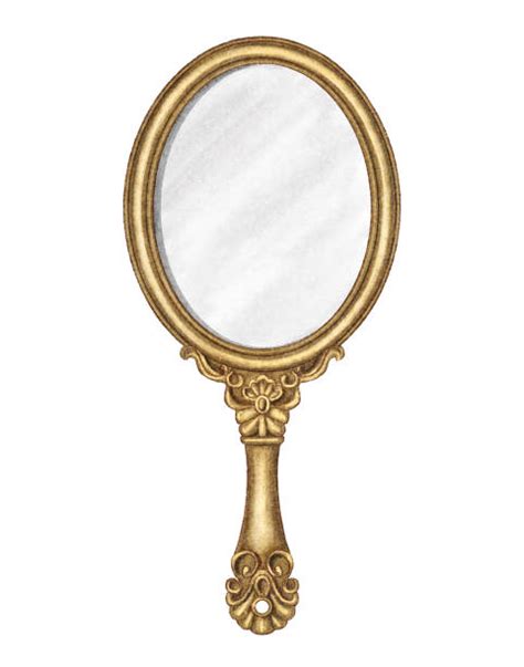 Vintage Hand Mirror Clip Art