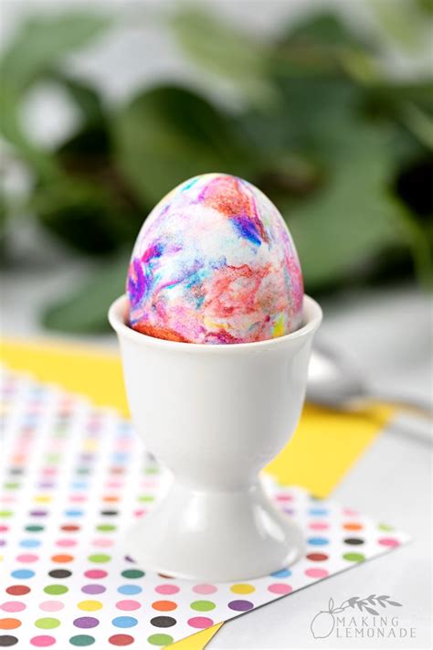 How to Make Marbleized Easter Eggs With Shaving Cream - Making Lemonade | Easter eggs, Spring ...