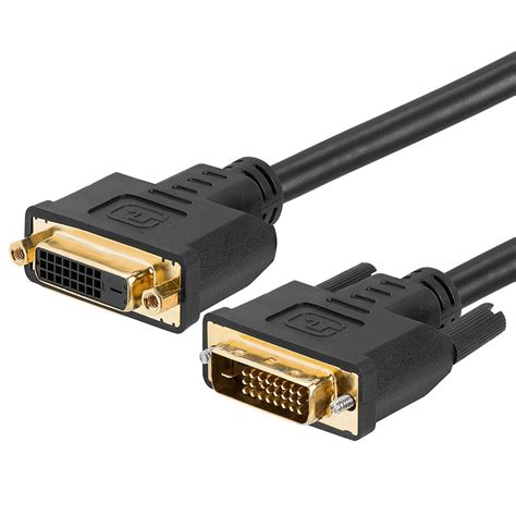 DVI-D Dual Link Extension Cable M/F – Gold Plated 10Feet