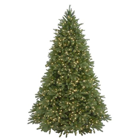 9 ft. Feel-Real Jersey Fraser Fir Artificial Christmas Tree with 1500 Clear Lights-PEJF4-300-90 ...