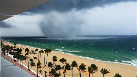 Tornado on Fort Lauderdale beach - YouTube