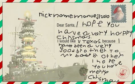 Letter to Santa Contest : r/WorldOfWarships