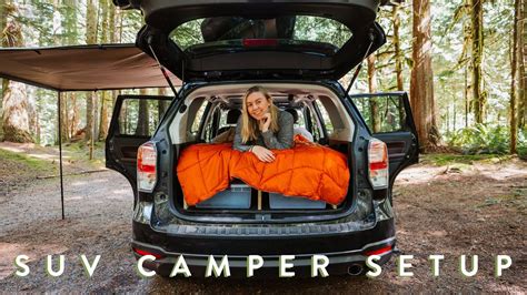 My SUV Camping Setup | Solar Power, Cooking & Accessories - YouTube