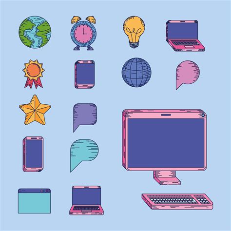 online icons set 2711948 Vector Art at Vecteezy