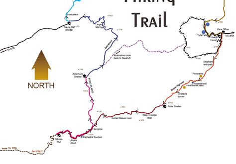 Naukluft Hiking Trail Map - Naukluft • mappery