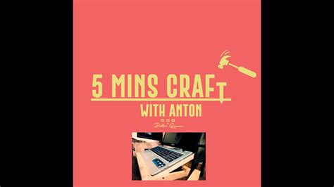 DIY Laptop Stand | 5mins craft with Anton - YouTube