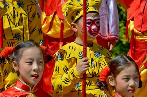 Unidentified Children Participating a the Chinese Culture Week ...