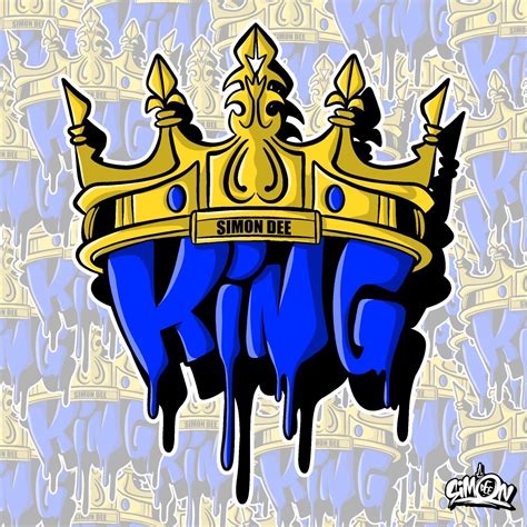 King 👑 by Simon Dee | Graffiti art, Graffiti drawing, Graffiti lettering