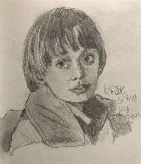 Will Byers (Briannah Ralls) Girl Drawing Sketches, Art Drawings ...