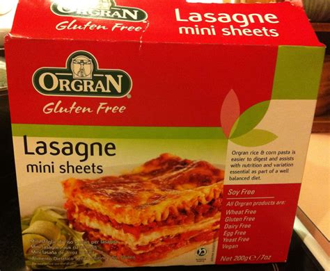 Orgran gluten free Lasagne mini sheets. #glutenfree #lasagne #lasagnesheets | Dairy free eggs ...