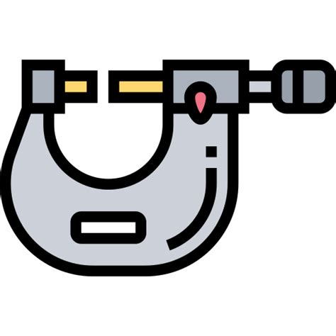 Micrometer Meticulous Lineal Color icon