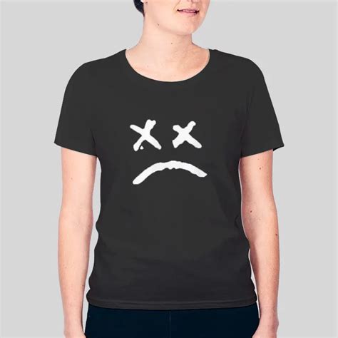 Graphics Lil Peep Sad Face Emoji Shirt | Hotter Tees