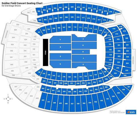 Soldier Field Seating Charts for Concerts - RateYourSeats.com