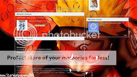 Naruto Layout | Anime Friendster Layouts