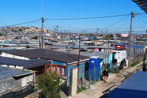 Khayelitsha Township, South Africa - 29 August 2018 : BAckyard in a Township in South Africa ...