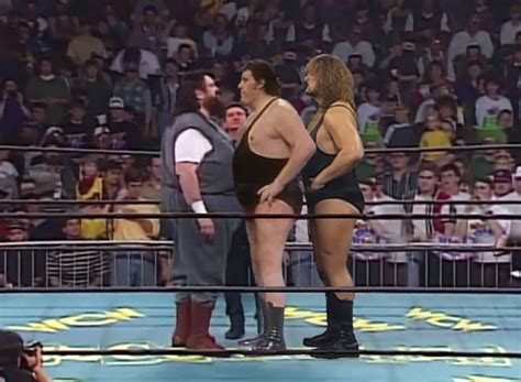 Andre the Giant compared to Giant Haystacks and the Big Show : r/Wrasslin