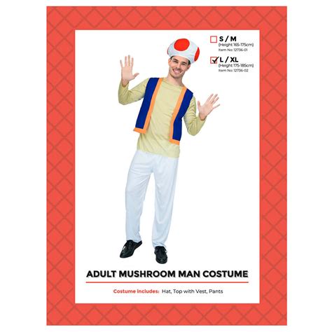 Mushroom Man Costume – Sydney Costume Shop