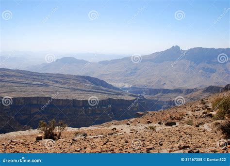 Oman, Mountains Landscape of Omani Great Canyon Stock Photo - Image of geological, heat: 37167358