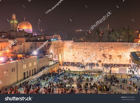 Western Wall Night Jerusalem Old City Stock Photo 602730641 | Shutterstock