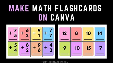 How to Create Printable Math Flashcards - YouTube