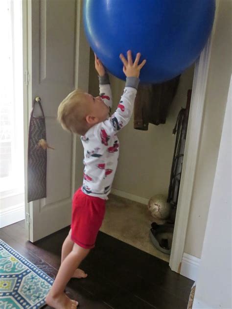 Six Ways to Use an Exercise Ball in Sensory Activities | Ball exercises ...