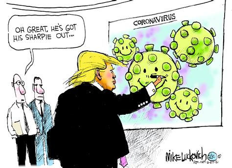 Political Cartoon U.S. Trump coronavirus sharpie | The Week