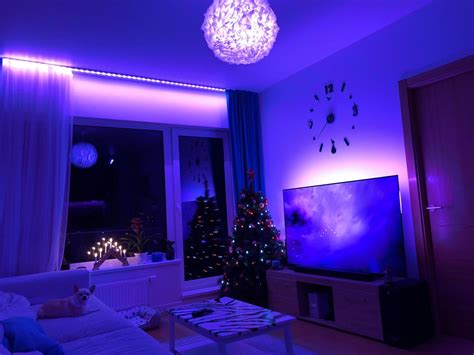 Smart Alexa controlled home with hue lights. Happy Holidays! 🎄🎅🏻 : r ...