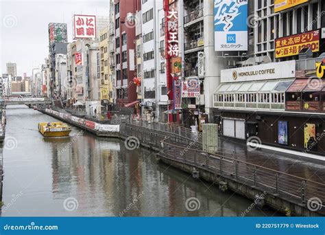 River Cruise of Osaka Dotonbori Canal Japan Editorial Stock Image ...