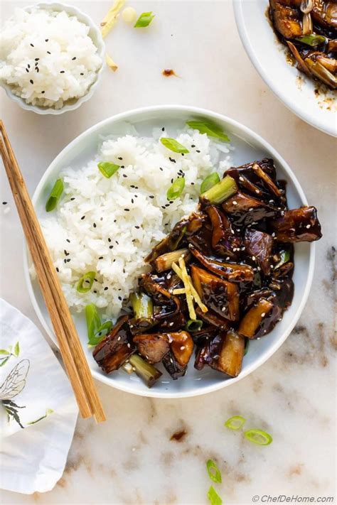 Stir Fried Eggplant with Garlic Sauce Recipe | ChefDeHome.com