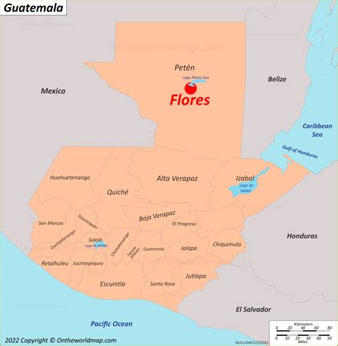 Flores Map | Petén, Guatemala | Detailed Maps of Flores