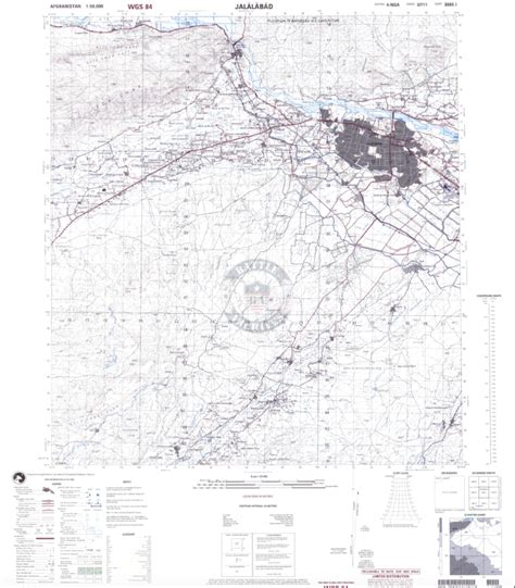 Jalalabad, Afghanistan 2010 City Topographical Map – Battle Archives