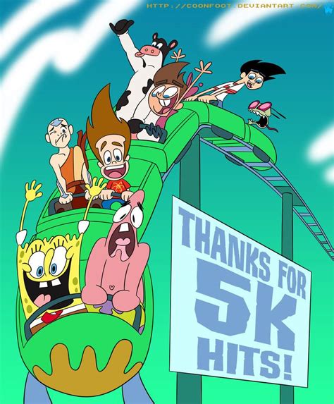 5K Views Coaster by Coonfoot on DeviantArt | Cartoon crossovers, Cartoon network art ...