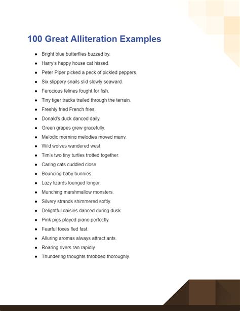 Great Alliteration - 100+ Examples, How to Write, Tips